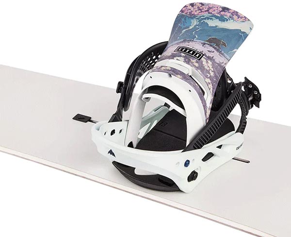 Burton Lexa X womens bindings light blue / collage