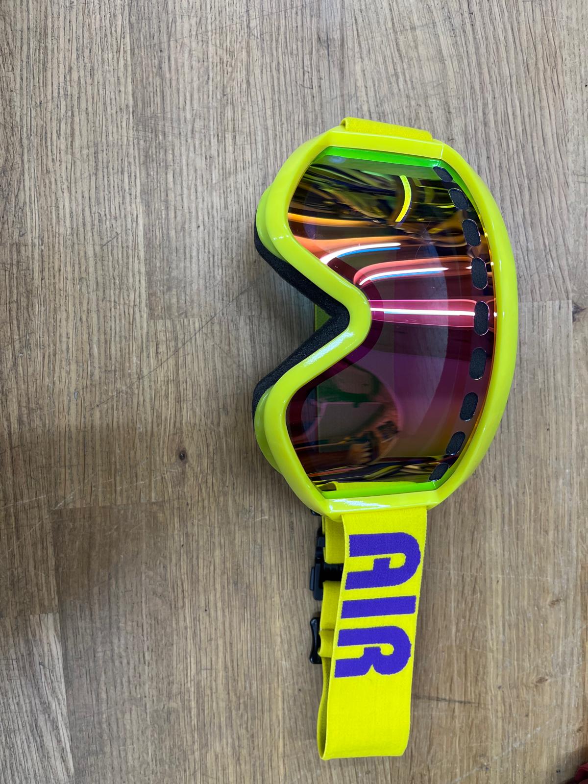 Airblaster Air yellow / purple goggle Rose blue chrome