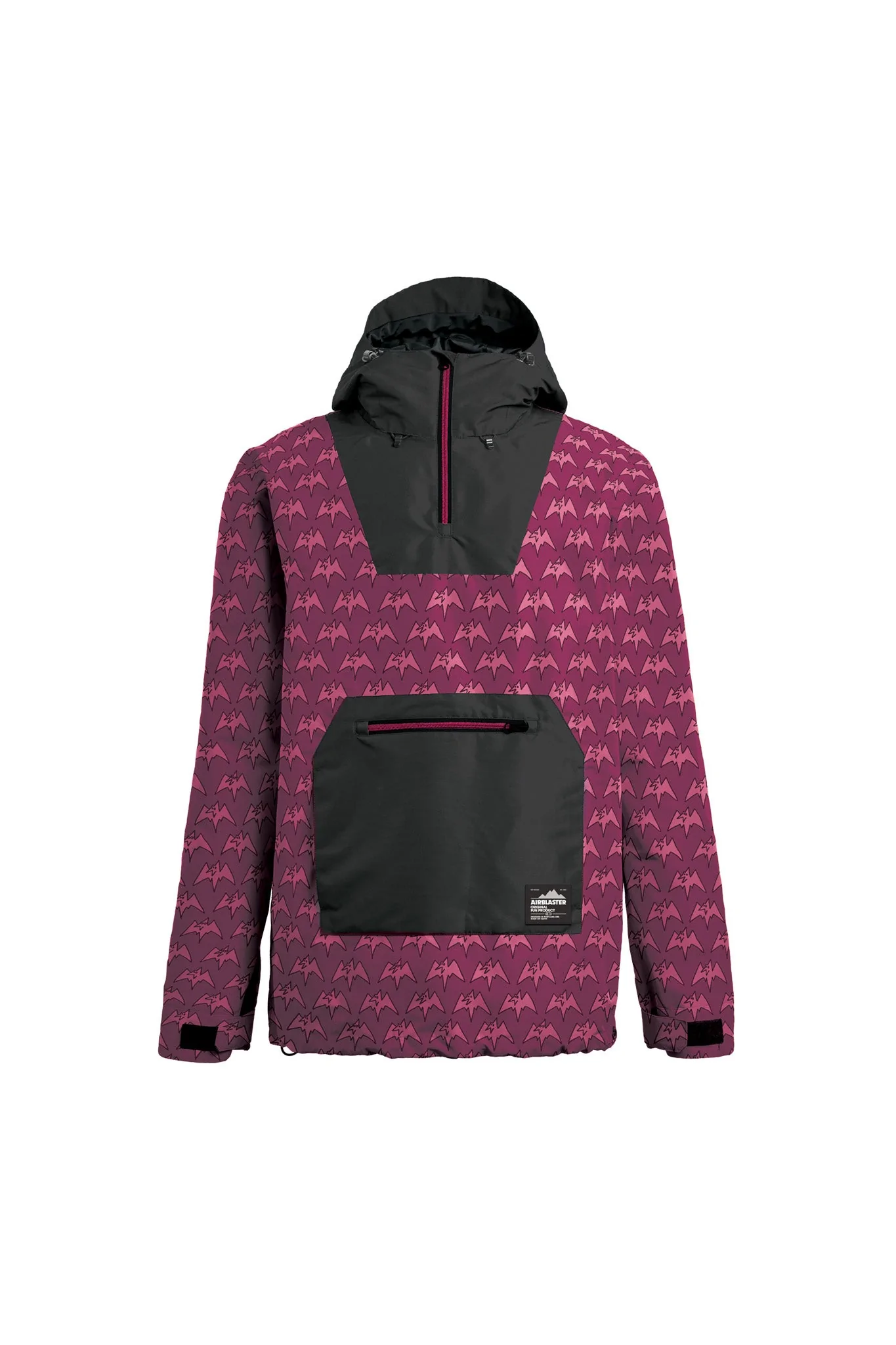 Airblaster Freedom Pullover snowboard anorak magenta terry M