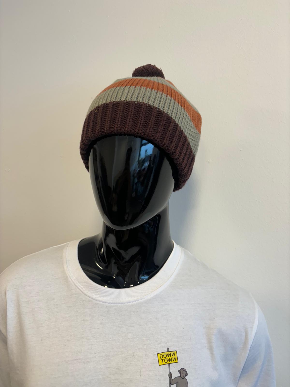 Dragon Modesto Stripe beanie chestnut