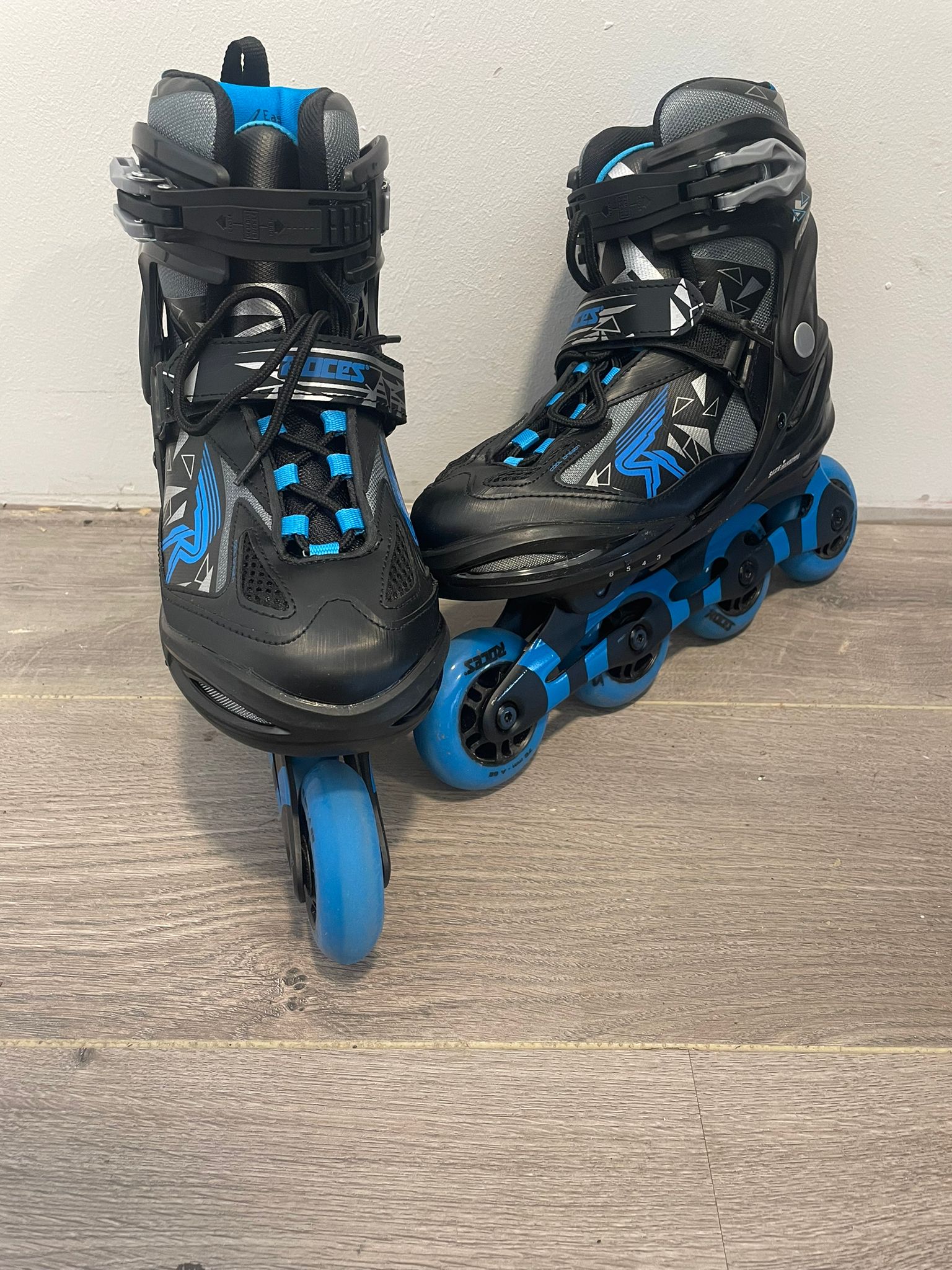 Roces Moody TIF kids inline skates black/blue (gebruikt)