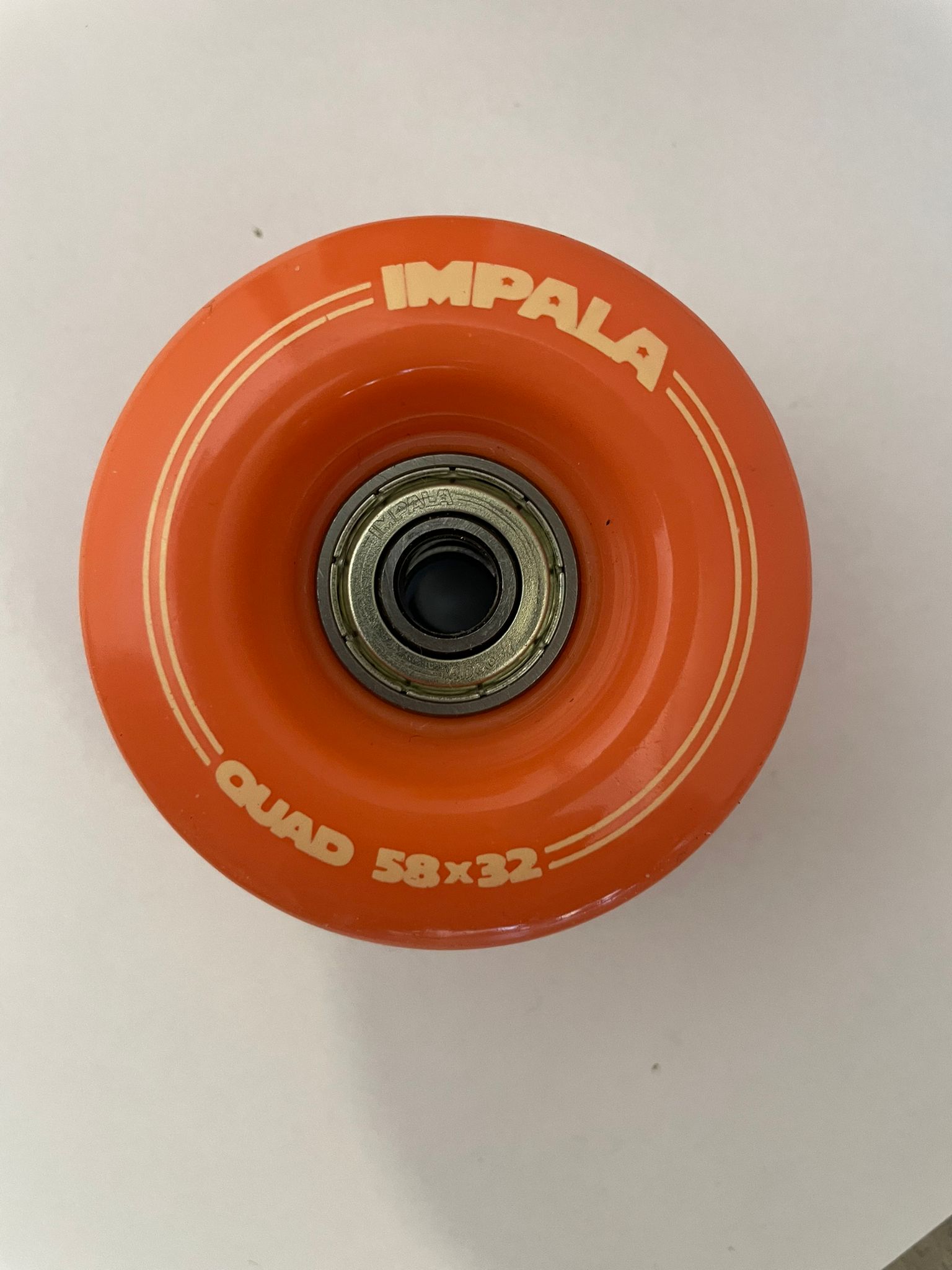 Impala rolschaats wielen (4 stuks) 58mm orange peach