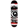 Foundation Star And Moon Red Distressed 8.0" complete skateboard