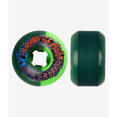 Santa Cruz 56mm Greetings Speed Balls 99A skateboardwielen green black