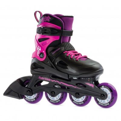 Rollerblade Fury kinder inline skates 72 mm black - pink