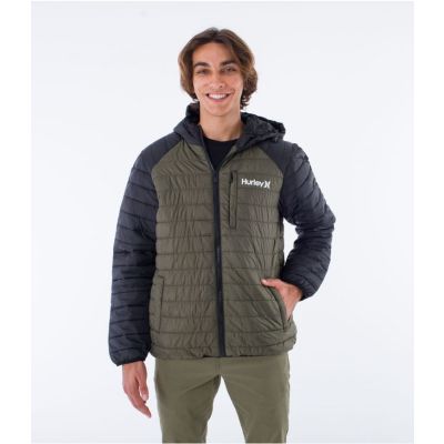 Hurley Foothill packable jacket cargo green
