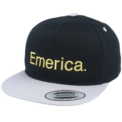 Emerica Pure snapback pet black - silver