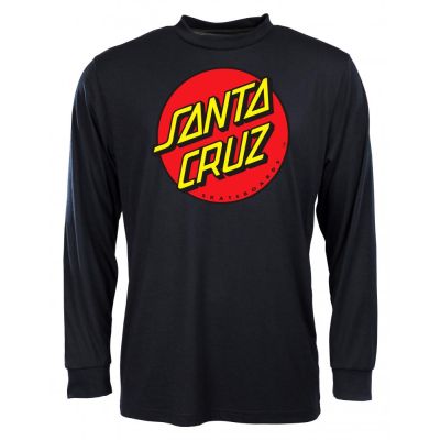 Santa Cruz Longsleeve T-shirt classic dot zwart