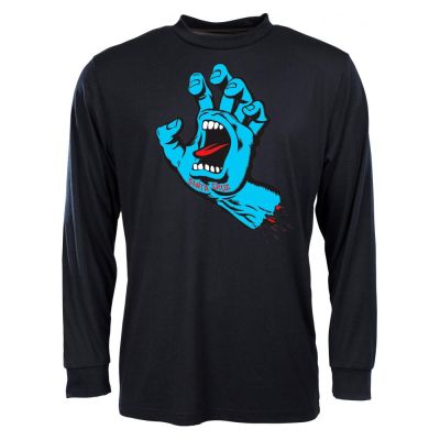 Santa Cruz Longsleeve T-shirt screaming hand zwart