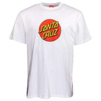 Santa Cruz Classic Dot t-shirt wit