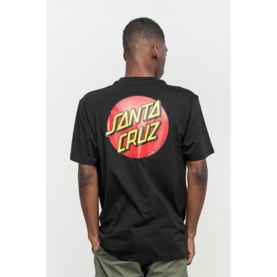 Santa Cruz Classic Dot Chest t-shirt zwart