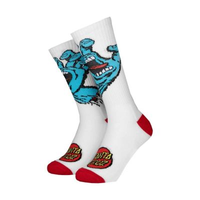 Santa Cruz Screaming Hand sock white