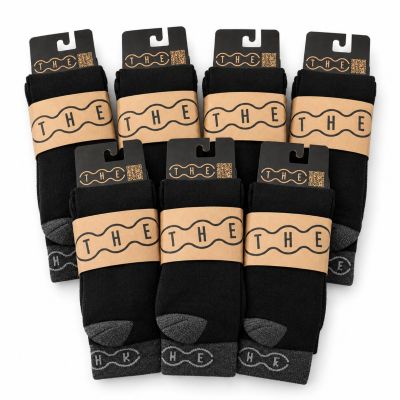 7x THE Sock Black - Week Pack