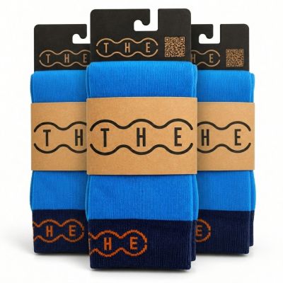 THE Sock Blue Weekend Pack 3 paar
