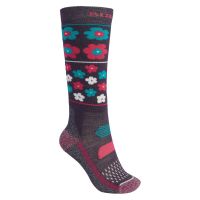 Burton Kids Performance Midweight kids socks flower power