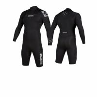 Mystic Star longarm shorty 3-2mm double fronzip wetsuit black