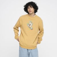 Santa Cruz Holo Screaming Hand crew sweater parchment