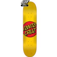 Santa Cruz Classic Dot  7.75” skateboard deck yellow