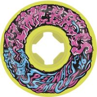 Santa Cruz 54mm Slime Balls Mini 97A skateboardwielen yellow pink blue