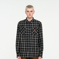 Santa Cruz Apex l-s shirt black check