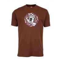 Santa Cruz Spiral Strip Hand s-s t-shirt sepia brown