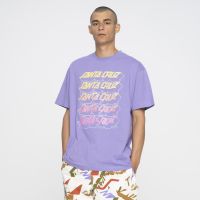 Santa Cruz Grid Stacked t-shirt soft purple