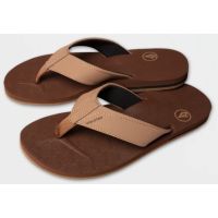 Volcom Victor slippers brown khaki