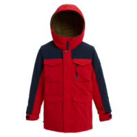 Burton Covert kids jacket flame scarlet - dress blue