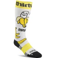 thirtytwo double sock yellow white