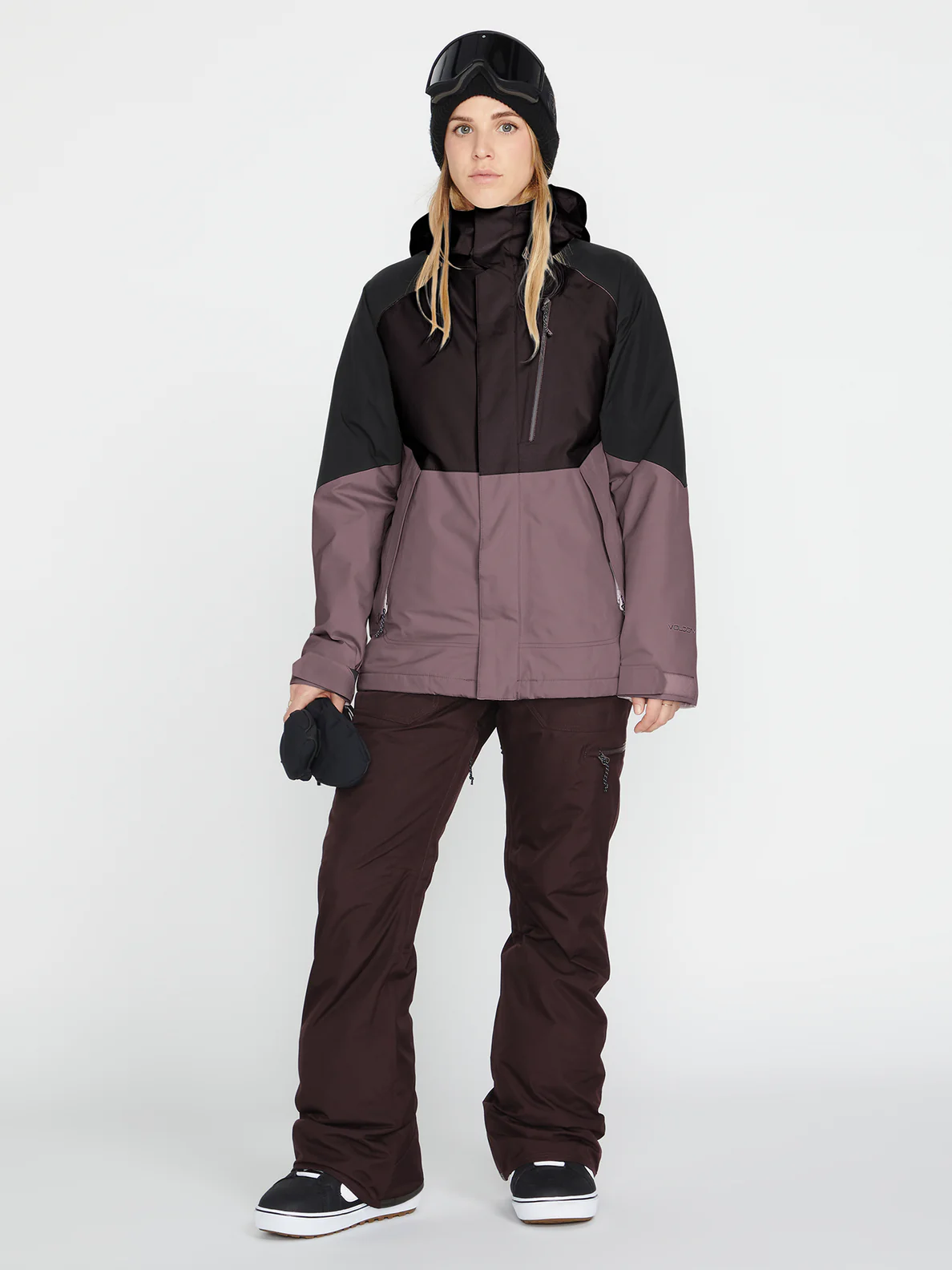 Volcom Aris Gore-tex dames snowboardjas black plum