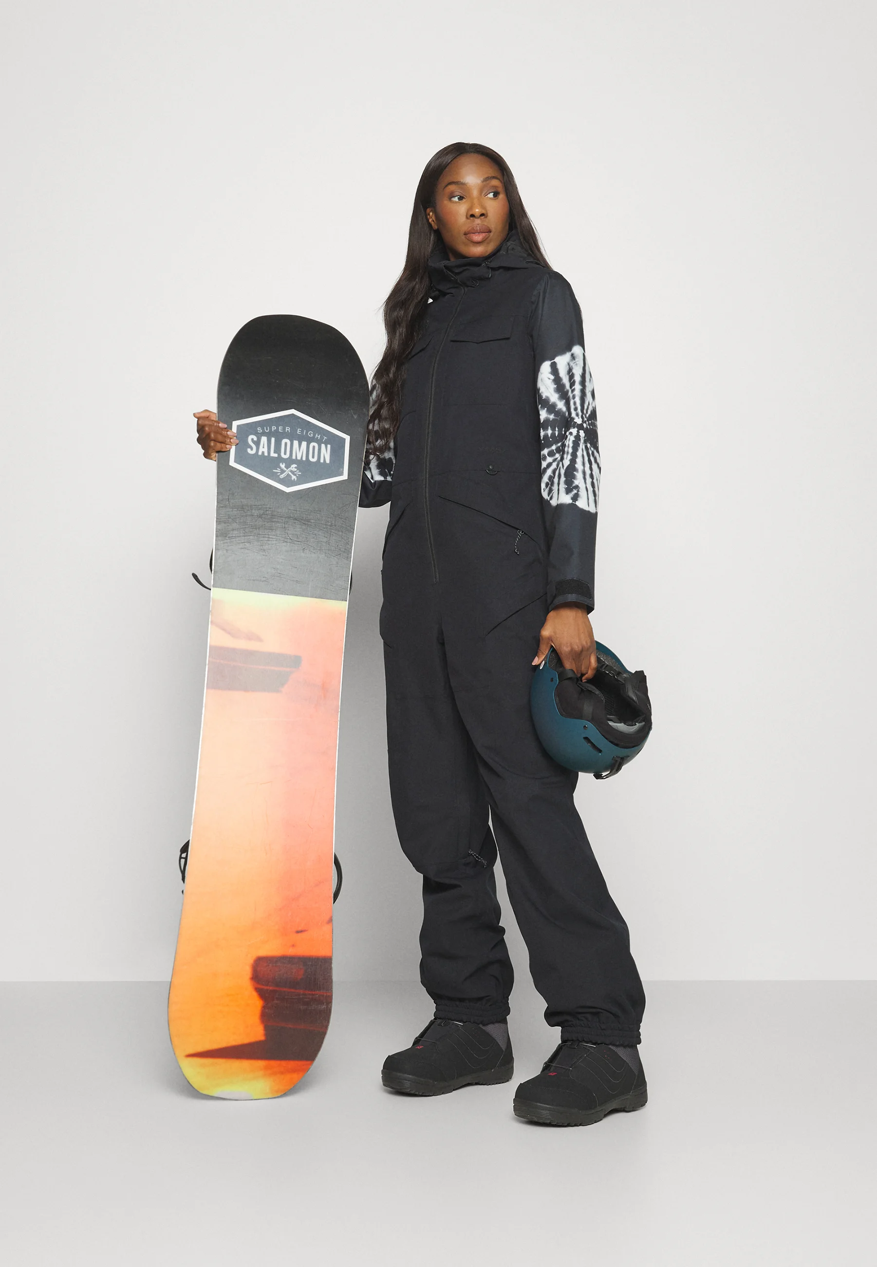 Volcom Shiloh snow suit snowboard one piece black