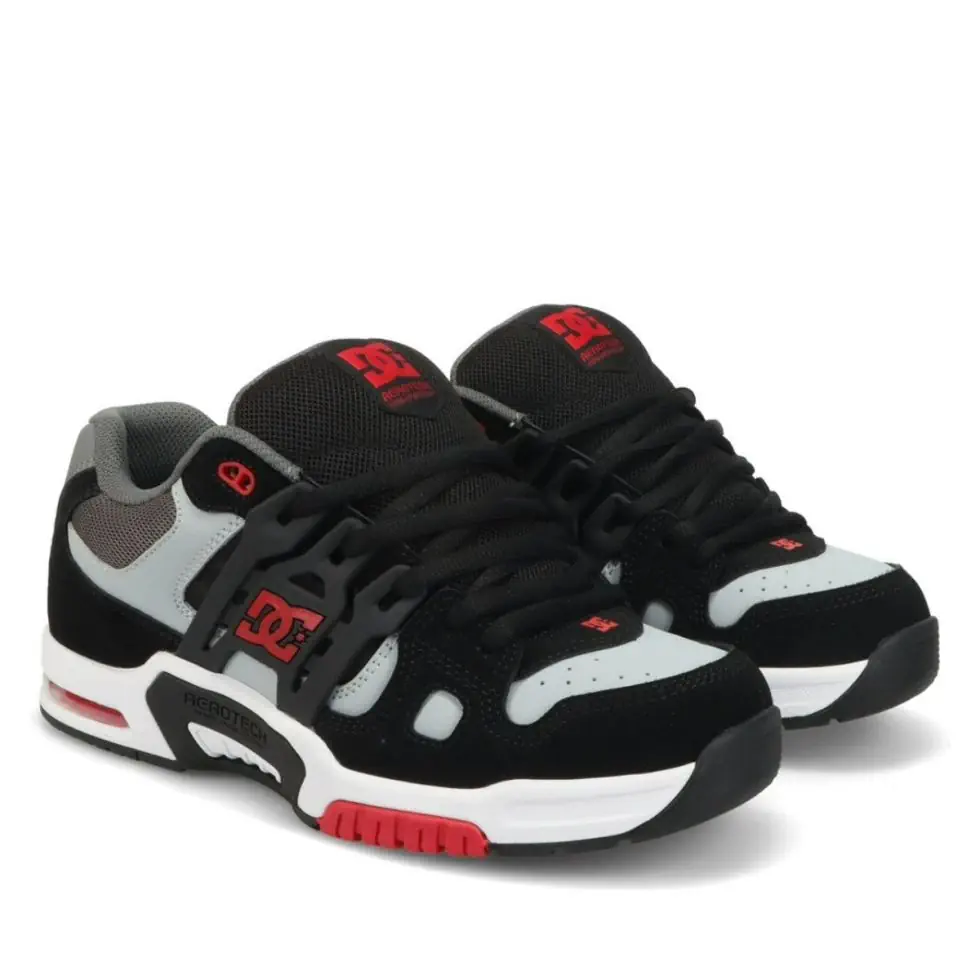 DC Shoes AT-2 schoenen black / grey / red
