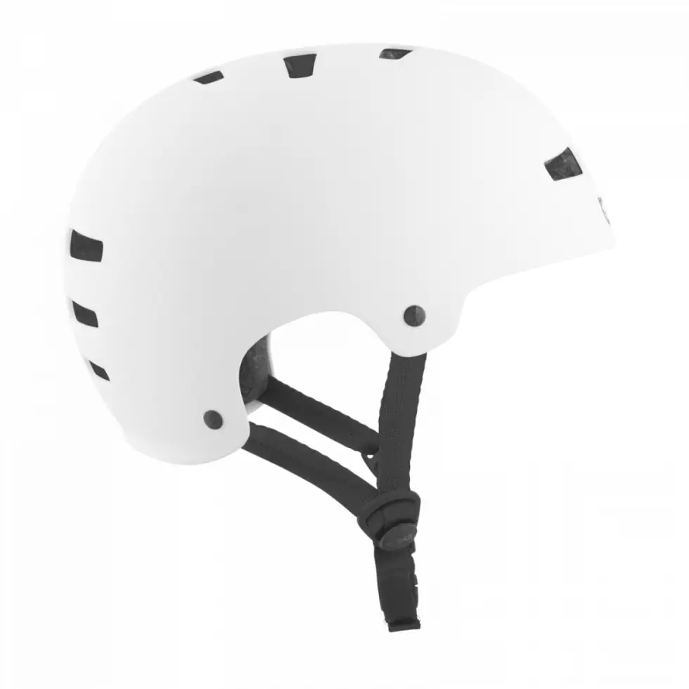 TSG Evolution skateboard helm satin white