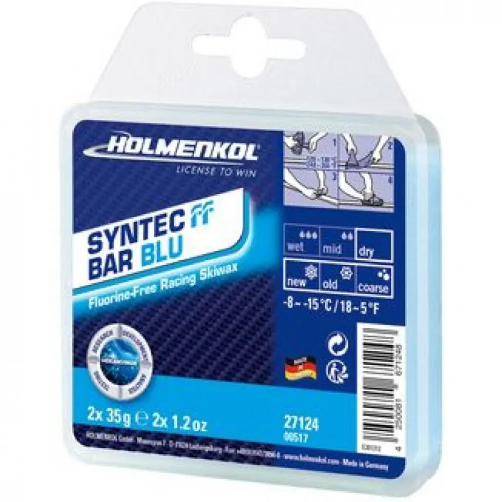 Holmenkol Syntec FF blue wax 2x35 g