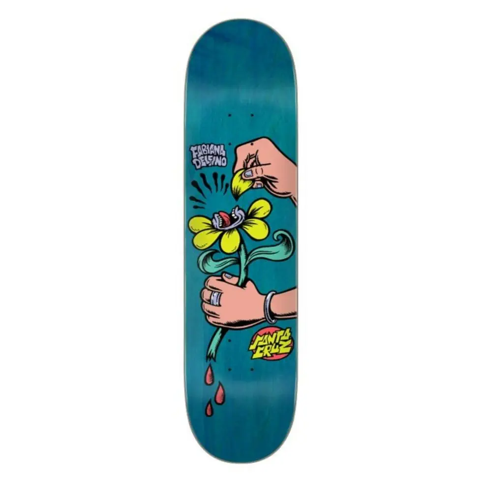 Santa Cruz Delfino Loves Me Not 8.0" skateboard deck