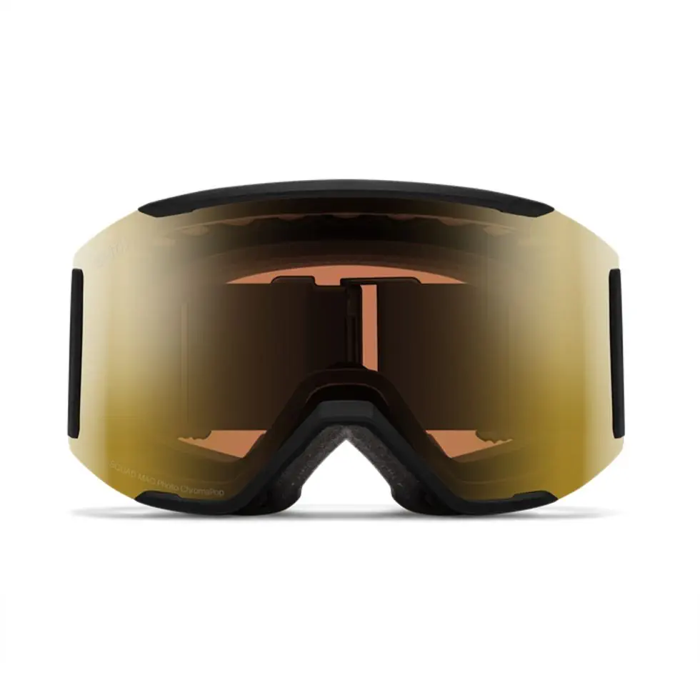 Smith Squad Mag Black Chromapop Pro Photochromic Gold Mirror