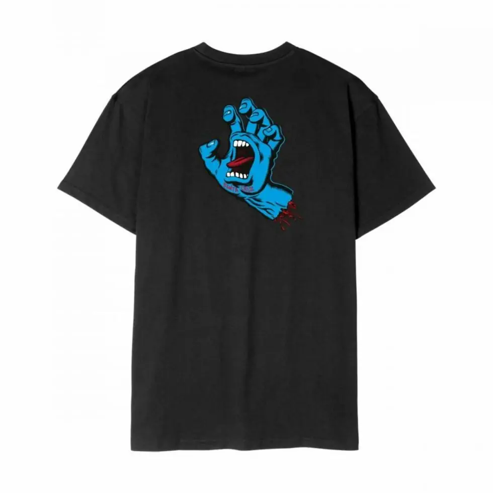 Santa Cruz Screaming Hand Chest SP26 t-shirt black