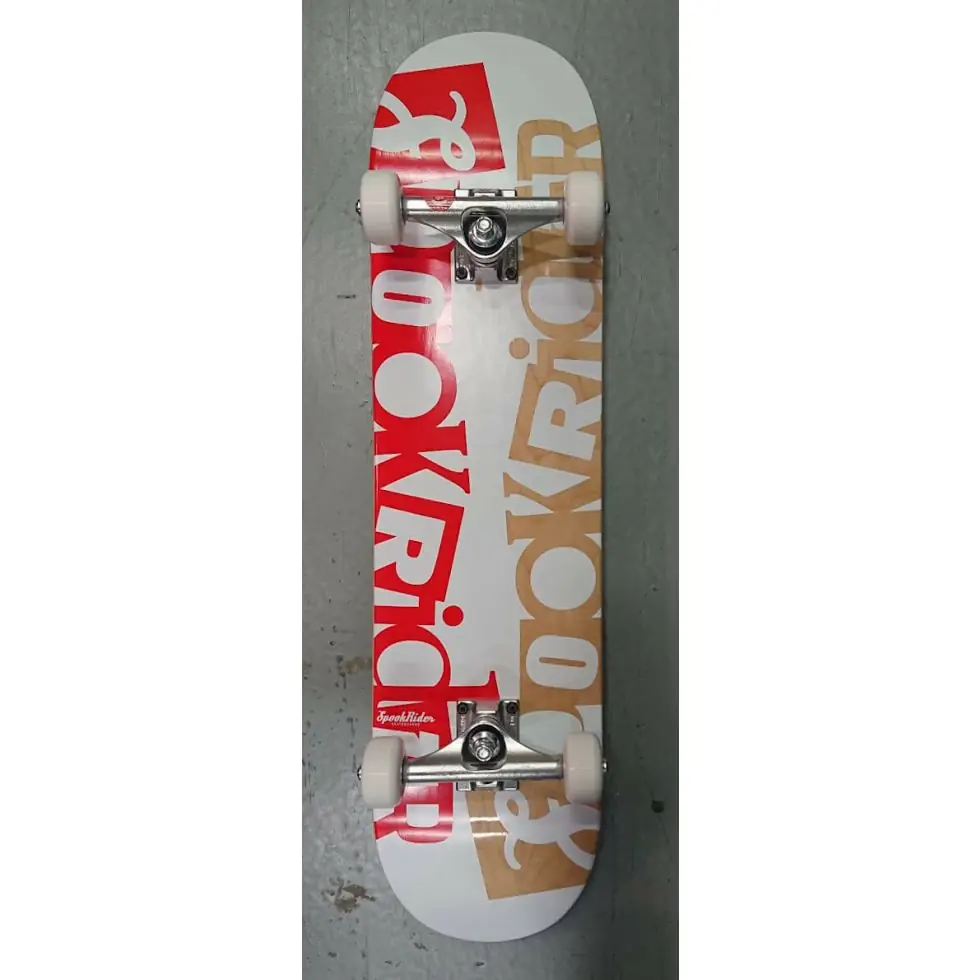 Spookrider Ransom 7.75" complete skateboard red