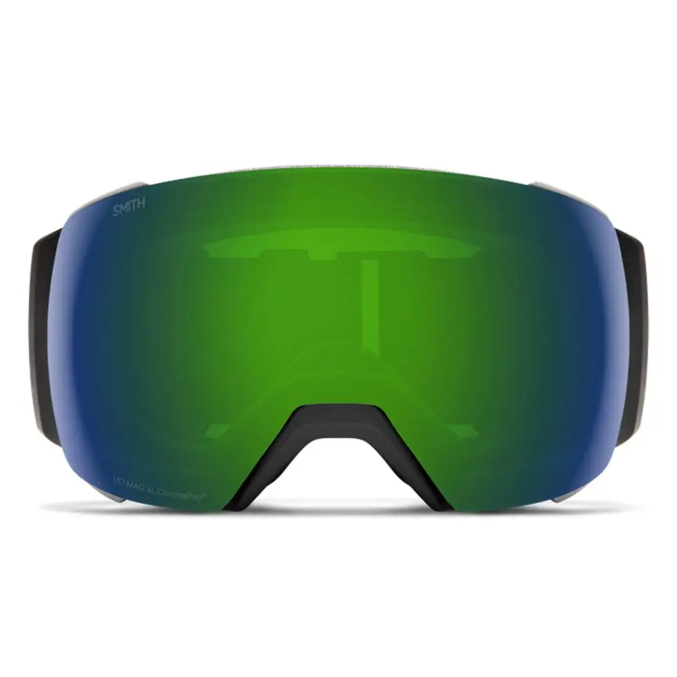 Smith I-O MAG XL Black Chromapop Sun Green Mirror