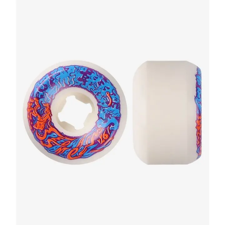Santa Cruz 56mm Slime Balls Vomits 97A skateboardwielen white red blue