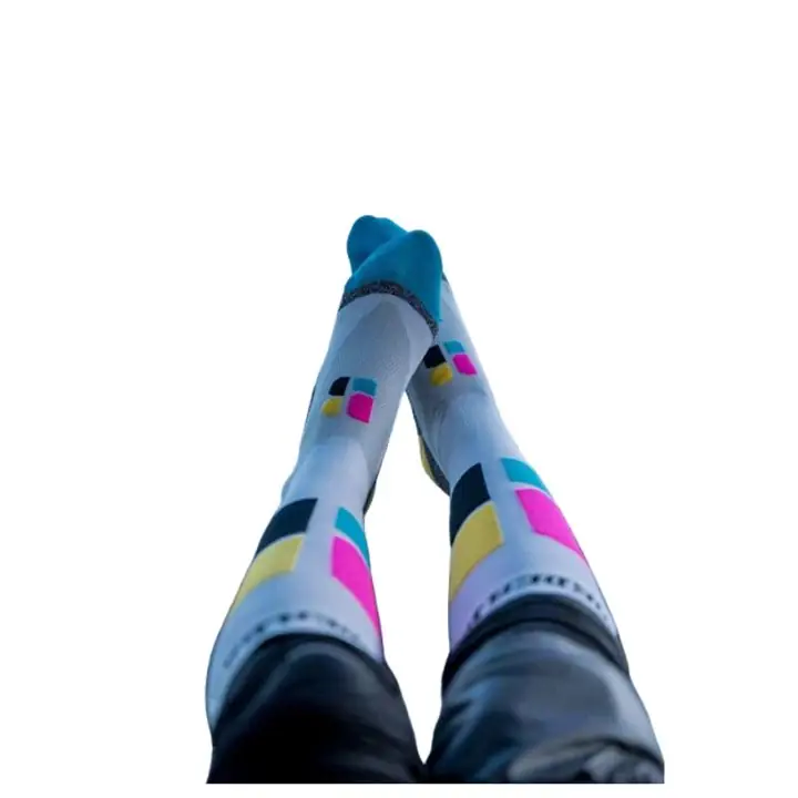 Poederbaas Technical Ski Socks Bamboo Freeride White