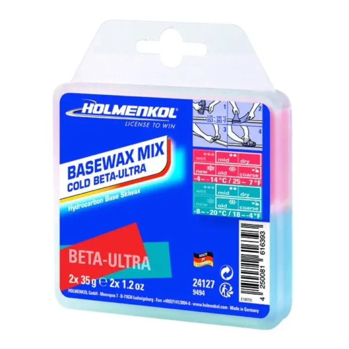 Holmenkol Basewax Mix COLD Beta-Ultra 2x35g