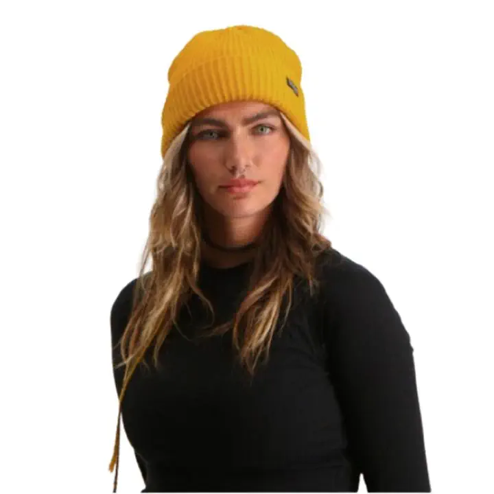 Poederbaas Royal Rib Beanie geel