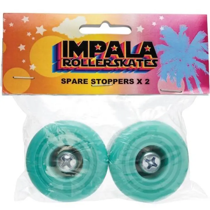 Impala rolschaats stopper (2 stuks) aqua