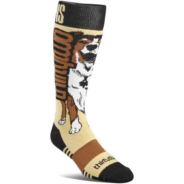 ThirtyTwo Signature Merino Sock Black Brown