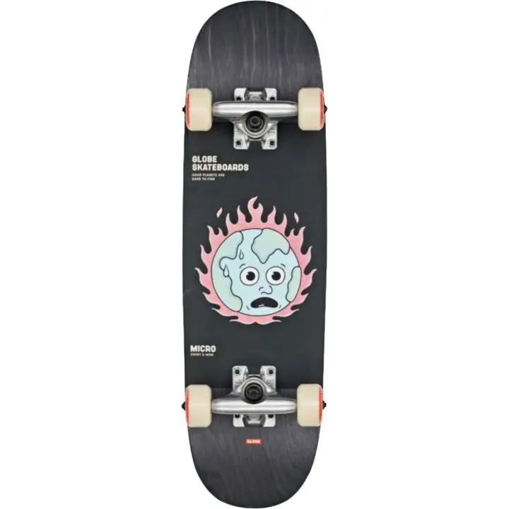 Globe Kids Softie 83 Micro 7.125 compleet skateboard black / in flames