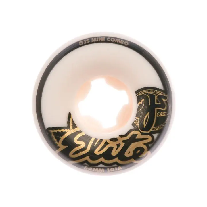 OJ Wheels 56mm Elite Mini Combo 101A skateboardwielen white