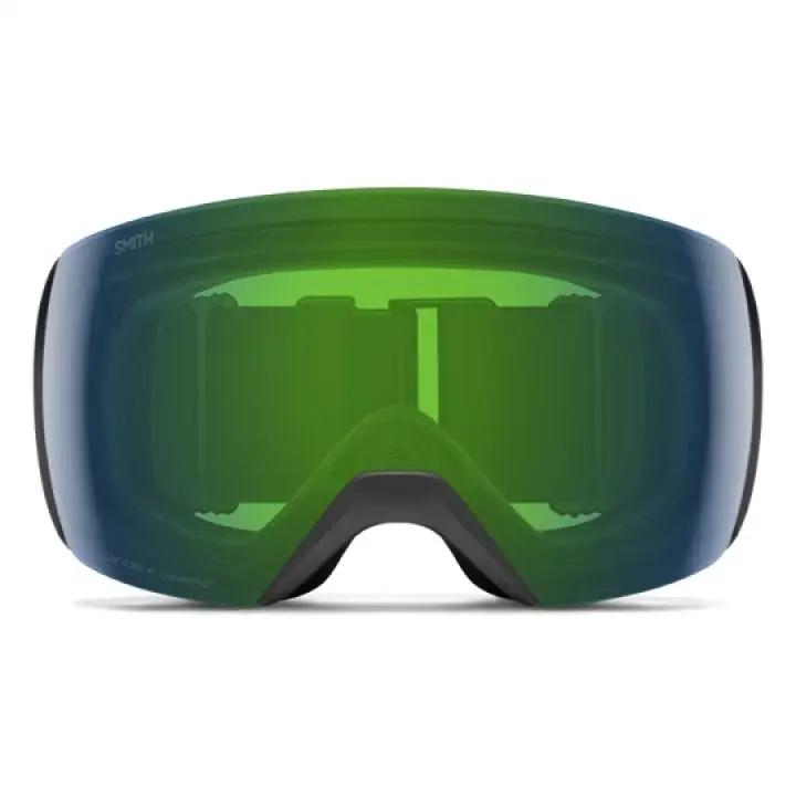 Smith Skyline XL Black Chromapop Everyday Green Mirror